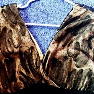 Simple shimmer top cocktail dress. Black & gold.  Zippered back